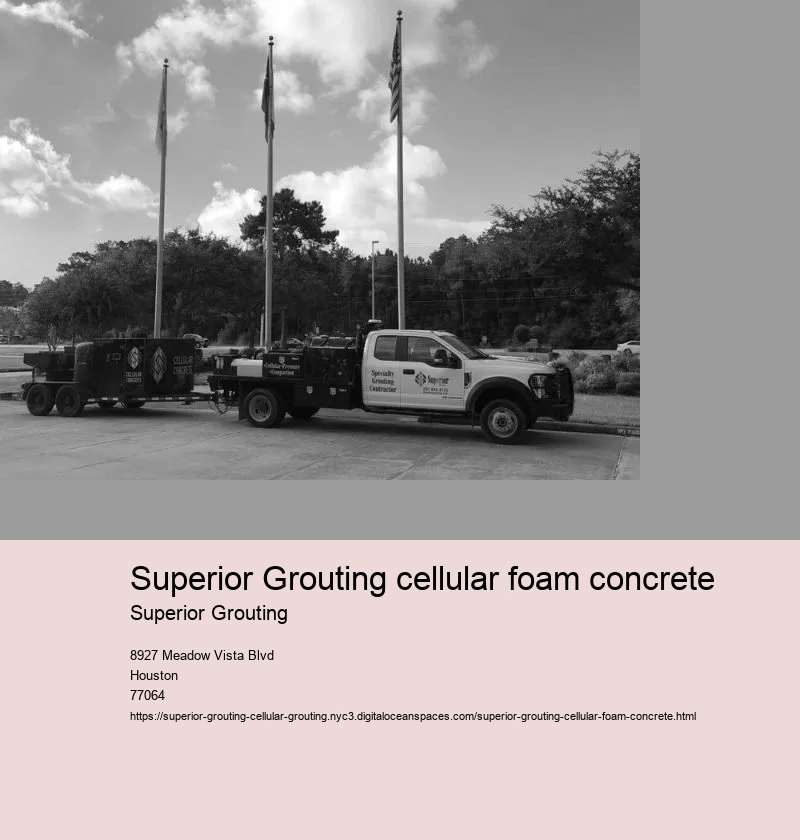 Superior Grouting cellular foam concrete Superior Grouting Superior Grouting cellular foam concrete